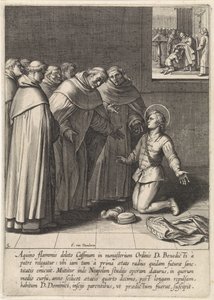 Thomas von Aquin tritt dem Dominikanerorden bei von Egbert van Panderen