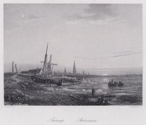 Antwerpen (Gravur) von Egidius Linnig