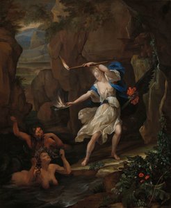 Circe bestraft Glaucus, indem sie Scylla in ein Monster verwandelt von Eglon van der Neer