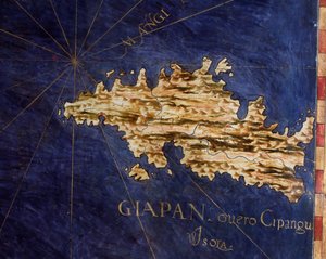 Karte von Japan (Cipangu oder Cypango), erstellt von Egnazio Danti um 1567