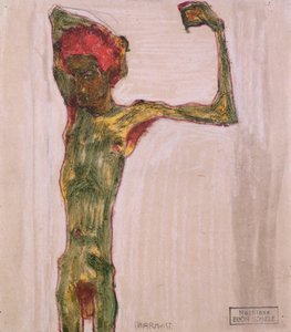 Anarchist, um 1909-10 von Egon Schiele