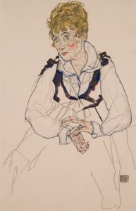 Die Frau des Künstlers, sitzend