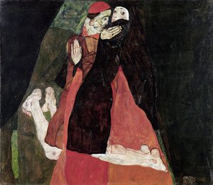 Der Kardinal und die Nonne von Egon Schiele
