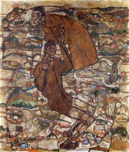 Levitation (Der Blinde II) von Egon Schiele