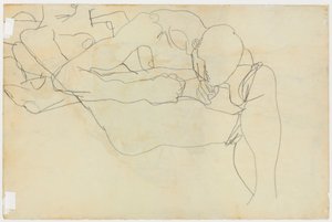 Liebende, 1913 von Egon Schiele