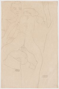 Liebespaar, 1911 von Egon Schiele
