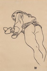 Liegend, 1918 von Egon Schiele