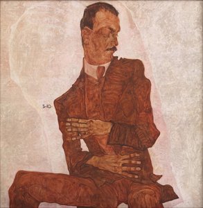 Porträt von Arthur Roessler, 1910 von Egon Schiele