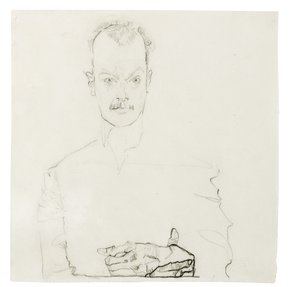 Porträt von Arthur Roessler von Egon Schiele
