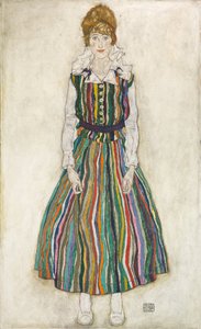 Porträt von Edith, der Frau des Künstlers, 1915 von Egon Schiele