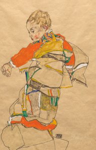 Porträt eines Kindes (Anton Peschka, Jr.) von Egon Schiele