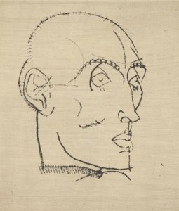 Porträt eines Mannes, 1914 von Egon Schiele