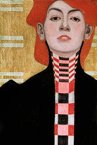 Porträt einer Frau, 1909 (Öl) (Detail) von Egon Schiele