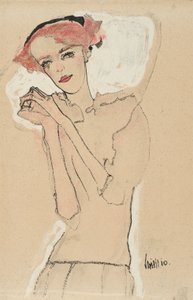 Porträt einer Frau, 1910 von Egon Schiele