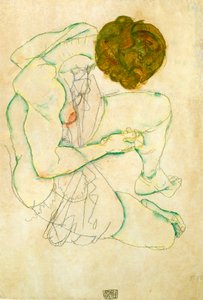 Sitzende nackte Frau, 1914
