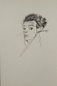 Selbstporträt, 1913 von Egon Schiele
