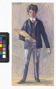 Spiegelbild von Egon Schiele
