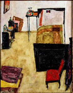 Das Zimmer des Künstlers in Neulengbach. Gemälde von Egon Schiele von Egon Schiele