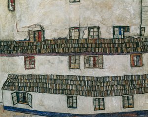 Fensterfassade eines Hauses von Egon Schiele