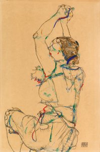 Frau mit erhobenen Armen, 1914