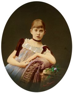 Porträt eines Mädchens, spätes 19. Jahrhundert