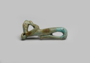 Figur eines Schlangengottes, möglicherweise aus El Hiba