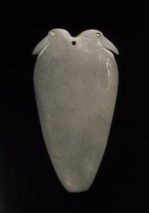 Palette mit zwei Vögeln, späte Naqada-II-Periode bis frühe Naqada-III-Periode (3500-3050 v. Chr.) aus Edfu, Provinz Assuan von Egyptian