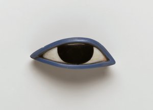 Rechtes Auge von einem anthropoiden Sarg