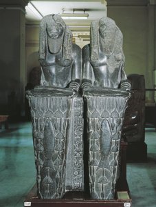 Doppelstatue von Amenemhat als Nilgott aus Tanis