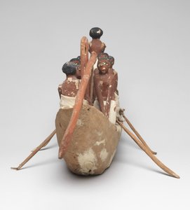 Modellsegelboot aus dem Grab von Khety (Beni Hasan) Mittleres Reich, ca. 2010 v. Chr. - 1950 v. Chr. von Egyptian 12th Dynasty