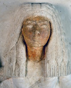 Gesicht von Aniuia, Frau des Schreibers Meryneith (Detail)