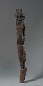 Stuhl- oder Bettbein mit dem Gott Bes, 1540-1296 v. Chr. von Egyptian 18th Dynasty