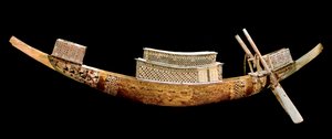 Ägyptische Antiquitäten: Königliches Boot aus dem Grab von Tutanchamun von Egyptian 18th Dynasty