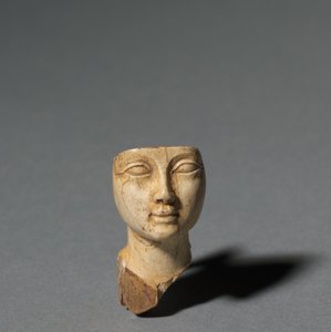 Gesicht von einem Kosmetiklöffel, 1391-1353 v. Chr.