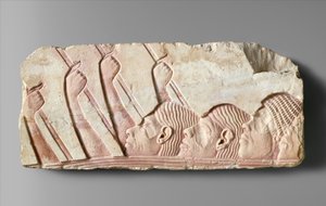 Ausländer in einer Prozession, ca. 1345 v. Chr. von Egyptian 18th Dynasty