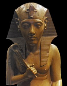 Fragment einer königlichen Gruppe der Amarna-Zeit