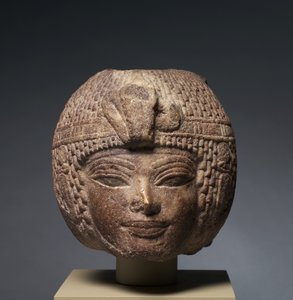 Kopf von Amenhotep III. mit der runden Perücke, ca. 1391-1353 v. Chr.