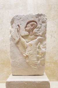 Relief eines Priesters, Neues Reich von Egyptian 18th Dynasty