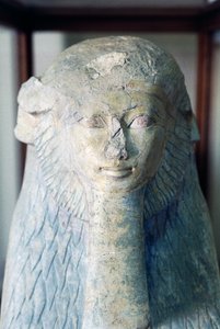 Sphinx der Königin Hatschepsut, aus Deir el-Bahari, ägyptische Zivilisation, Neues Reich, 18. Dynastie