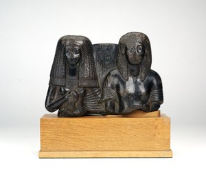 Statuette des Militärbeamten Huy und seiner Frau Nay, Sängerin des Amun, Neues Reich