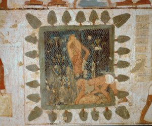 Arbeiter tragen Vasen