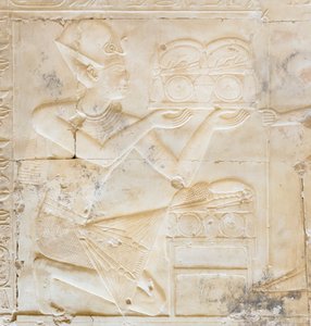 Basrelief, Tempel von Sethos I., Abydos, Ägypten von Egyptian 19th Dynasty