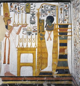 Nefertari bringt ein Leinenopfer für Ptah dar (Detail)
