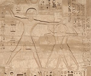 Szene des Massakers an Feinden, Tempel des Horus, Edfu
