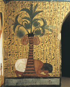 Grab von Pashedu, Wandmalerei eines betenden Mannes von Egyptian 19th Dynasty