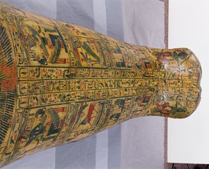 Detail des äußeren Sargdeckels der Mumie von Nesyamun, möglicherweise gefunden in Deir El-Bahri, Neues Reich, ca. 1100 v. Chr. von Egyptian 20th Dynasty