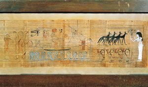 Heruben-Papyrus, Gottheit auf dem Sonnenboot des Seth von Egyptian 20th Dynasty