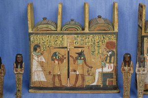 Ushabti-Schrein mit einer Szene der Psychostase, Dritte Zwischenzeit