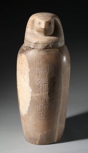 Kanopenkrug mit Falkenkopf, 664-525 v. Chr. von Egyptian 26th Dynasty