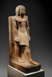Schreitende Figur, ca. 2575-2465 v. Chr. (bemalter Quarzit)